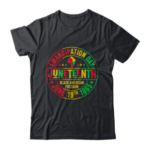 Juneteenth Celebrate Freedom 1865 African American Men Women Classic T Shirt Black 600x.jpg