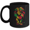 Lion Juneteenth Cool Black History African American Flag Mug 11oz Mug Black front 600x.jpg