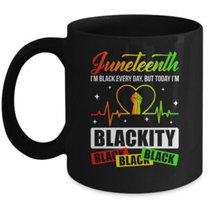 Juneteenth Black Heartbeat Black History African American Mug 11oz Mug Black front 600x.jpg