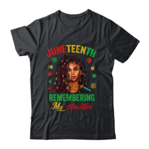 Juneteenth Women Remembering My Ancestor Freedom African Classic T Shirt Black 600x.jpg
