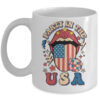Party In The USA Retro America 4th Of July Women Girl Mug 11oz Mug White front 600x.jpg