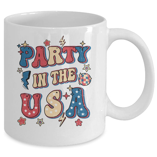 Party In The USA 4th Of July Independence Day USA Groovy Mug 11oz Mug White back 600x.jpg