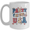 Party In The USA 4th Of July Independence Day USA Groovy Mug 15oz Mug White front 600x.jpg