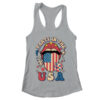 Party In The USA Retro America 4th Of July Women Girl Women s Ideal Racerback Tank Heather Grey 600x.jpg