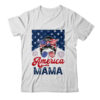 USA American Mama Proud Mom Messy Bun Patriotic 4th Of July Classic T Shirt White 600x.jpg