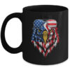 Patriotic Eagle Tee 4th Of July Sunglass USA American Flag Mug 11oz Mug Black front 600x.jpg