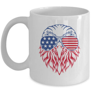 Patriotic Eagle 4th Of July USA American Flag Mug 11oz Mug White front 600x.jpg