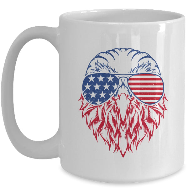 Patriotic Eagle 4th Of July USA American Flag Mug 15oz Mug White front 600x.jpg