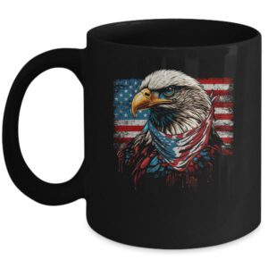 Patriotic Bald Eagle 4th Of July Men USA American Flag Mug 11oz Mug Black front 600x.jpg