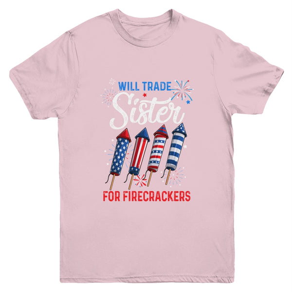 Trade Sister For Firecrackers Funny Boys 4th Of July Youth Youth T Shirt Light Pink 600x.jpg