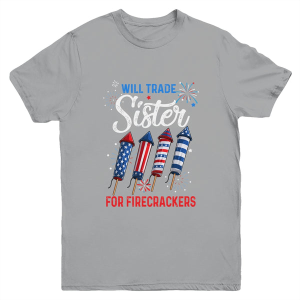 Trade Sister For Firecrackers Funny Boys 4th Of July Youth Youth T Shirt Sport Grey 600x.jpg