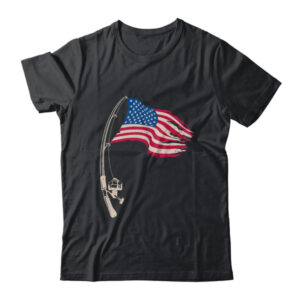 Fishing American Flag Fisherman Patriotic Day 4th Of July Classic T Shirt Black 600x.jpg