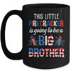 This Little Firecracker Is Going To Be Big Brother 4th July Mug 15oz Mug Black front 600x.jpg