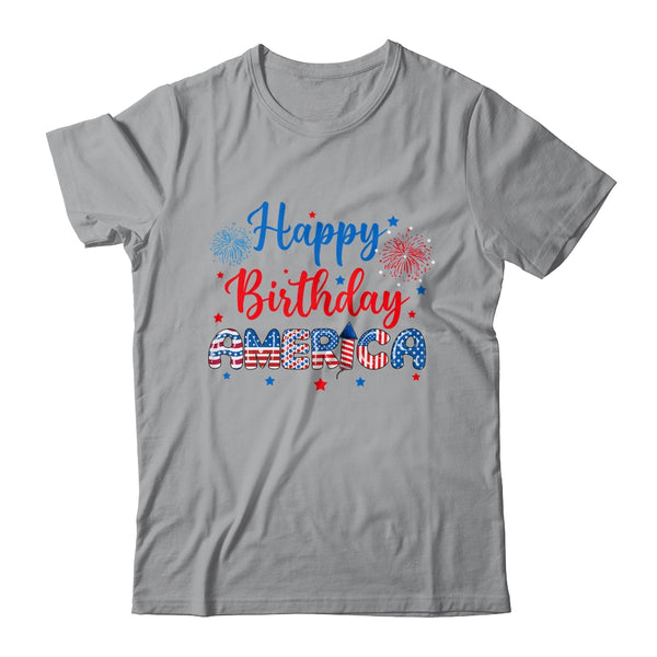 Happy Birthday America Firework USA Flag 4th Of July Freedom Classic T Shirt Sport Grey 600x.jpg