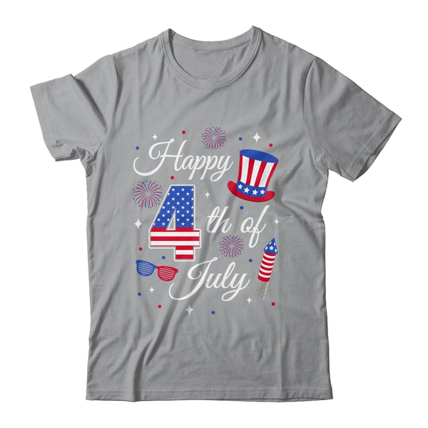Happy 4th Of July Patriotic American Flag USA Men Women Kids Classic T Shirt Sport Grey 600x.jpg