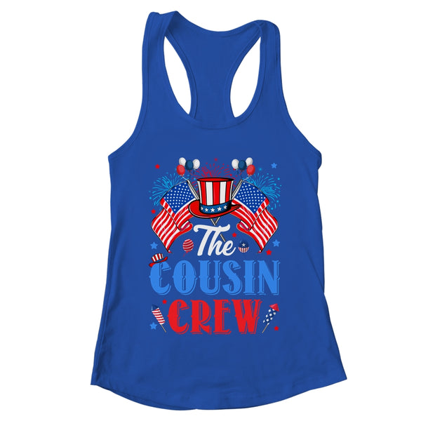 Cousin Crew 4th Of July Family Matching Group Cousin Crew Women s Ideal Racerback Tank Royal 600x 1.jpg