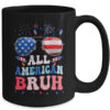 Bruh 4th Of July Patriotic Funny For Boys Girls Groovy Mug 15oz Mug Black back 600x.jpg