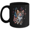 Independence Day Cat 4th Of July Patriotic USA Flag Graphic Mug 11oz Mug Black front 600x.jpg