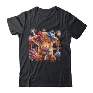 Cute Cow Popsicle 4th Of July Firework USA American Classic T Shirt Black 600x.jpg
