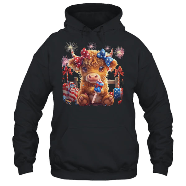 Cute Cow Popsicle 4th Of July Firework USA American Pullover Hoodie Black 600x.jpg