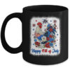 Happy 4th Of July Floral Chicken Flowers Patriotic Usa Flag Mug 11oz Mug Black front 600x.jpg