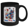 Happy 4th Of July Floral Chicken Flowers Patriotic Usa Flag Mug 11oz Mug Black back 600x.jpg
