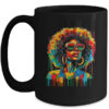 Juneteenth Black Womens Queen Afro African Melanin Dripping Mug 15oz Mug Black front 600x.jpg