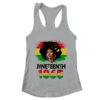 Juneteenth Freedom 1865 Black History African American Women Women s Ideal Racerback Tank Heather Grey 600x.jpg