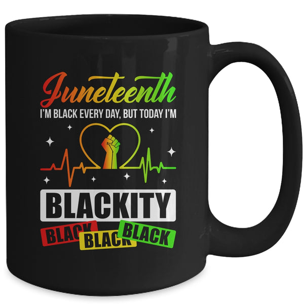 Juneteenth Black Heartbeat Black History African American Mug 15oz Mug Black back 600x 1.jpg