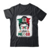 Funny Viva Mexico Mexican Independence Messy Bun Hair Classic T Shirt Black 600x.jpg