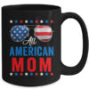 All American Mom 4th Of July Memorial Day Matching Mug 15oz Mug Black back 600x 1.jpg
