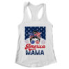 USA American Mama Proud Mom Messy Bun Patriotic 4th Of July Women s Ideal Racerback Tank White 600x 1.jpg
