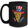 Pizza US Flag Hat Firecracker 4th Of July Food Patriotic Mug 15oz Mug Black front 600x 1.jpg