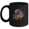 Bass Fish USA Flag Fishing 4th Of July Patriotic Fishing Mug 11oz Mug Black front 600x 1.jpg