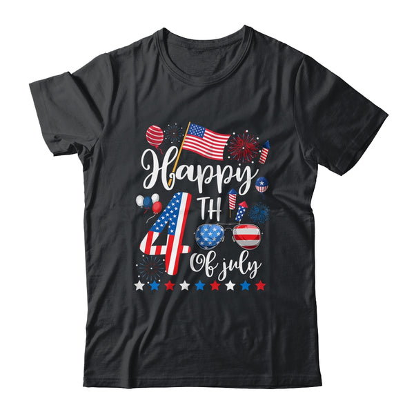 Happy Fourth Of July Patriotic US American Flag 4th Of July Classic T Shirt Black 600x 1.jpg