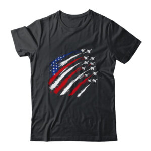 Patriotic Red Blue USA Flag Fighter Jets 4th Of July Classic T Shirt Black 600x 1.jpg