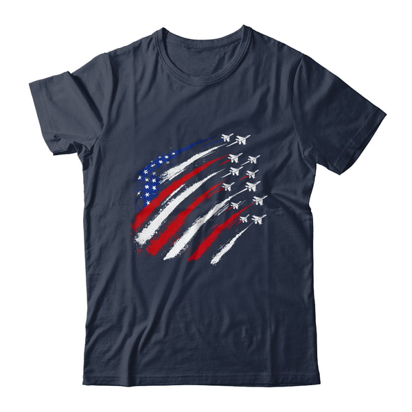 Patriotic Red Blue USA Flag Fighter Jets 4th Of July Classic T Shirt Navy 600x 1.jpg