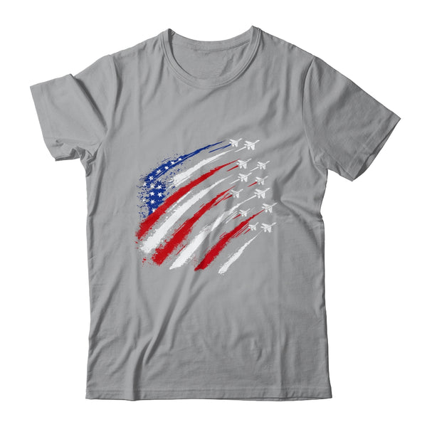 Patriotic Red Blue USA Flag Fighter Jets 4th Of July Classic T Shirt Sport Grey 600x 1.jpg