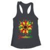 Juneteenth Sunflower Black African American Women Men Girls Women s Ideal Racerback Tank Black 600x.jpg