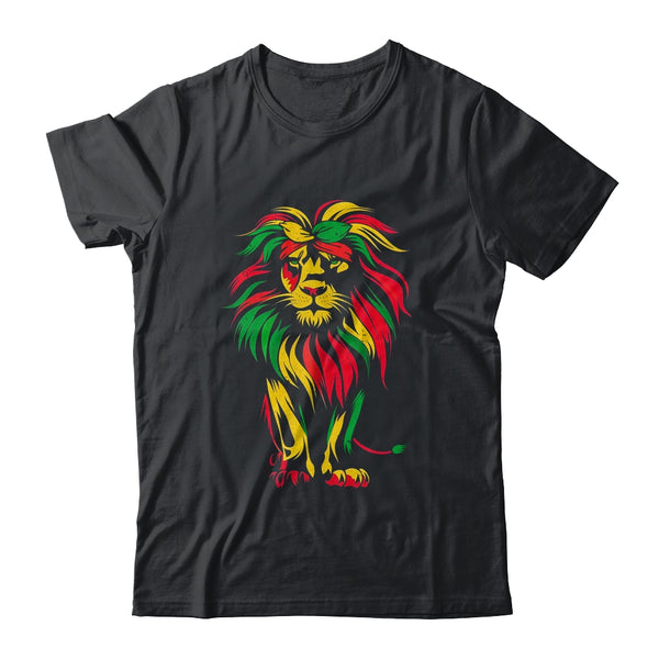 Lion Juneteenth Cool Black History African American Flag Classic T Shirt Black 600x 1.jpg