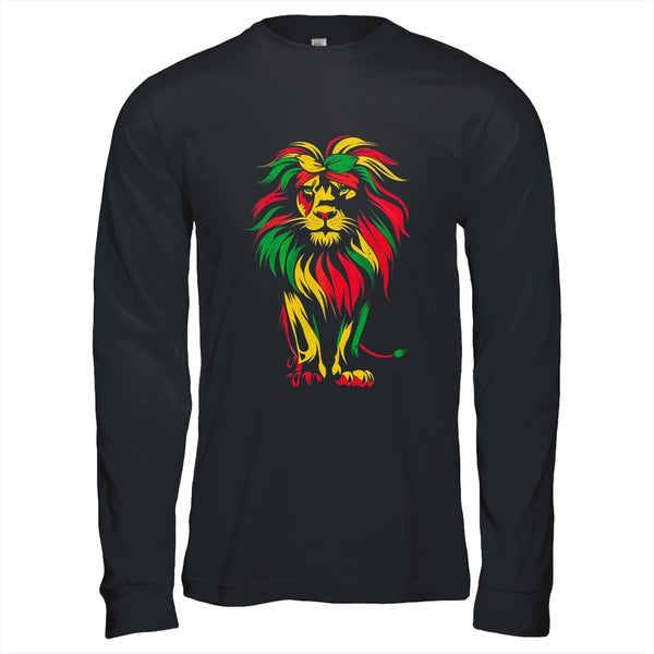 Lion Juneteenth Cool Black History African American Flag Long Sleeve T Shirt Black 600x 1.jpg