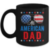 All American Dad 4th Of July Memorial Day Matching Mug 11oz Mug Black front 600x 1.jpg