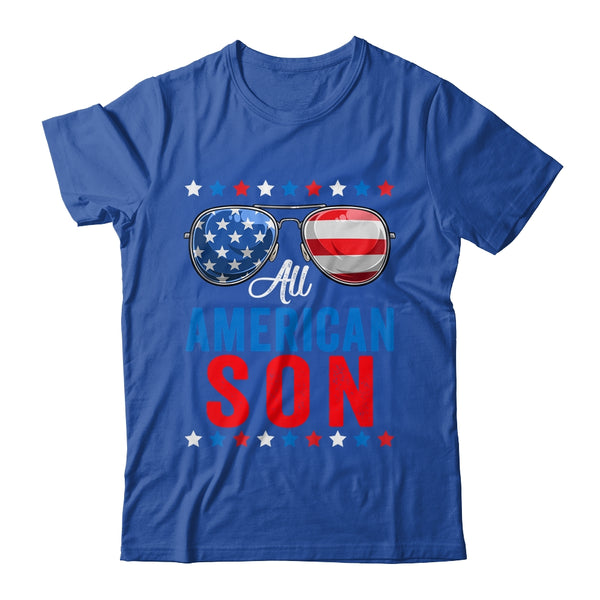 All American Son 4th Of July Memorial Day Matching Classic T Shirt Royal 600x 1.jpg