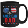All American Dad 4th Of July Memorial Day Matching Mug 15oz Mug Black back 600x 1.jpg