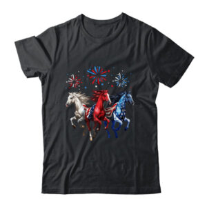 Patriotic Firework Horse USA Flag July 4th Fireworks Show Classic T Shirt Black 600x 1.jpg