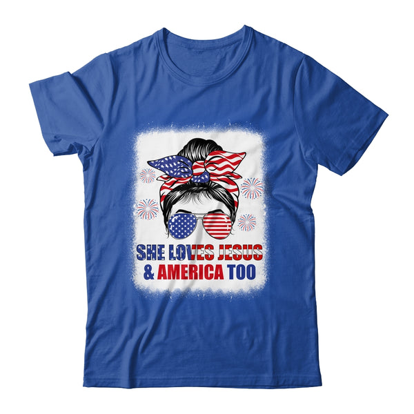 Loves Jesus And America Women 4th Of July Christian Lover Classic T Shirt Royal 600x 1.jpg