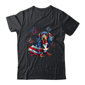 Dachshund Dog 4th Of July American Flag For Men Women Girls Classic T Shirt Black 600x.jpg