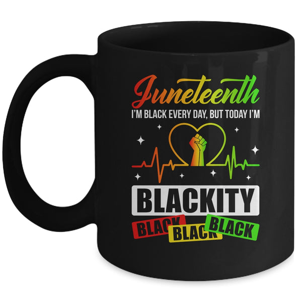 Juneteenth Black Heartbeat Black History African American Mug 11oz Mug Black front 600x 3.jpg