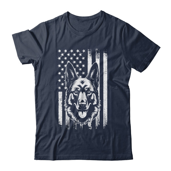 Patriotic German Shepherd American Flag 4Th Of July Classic T Shirt Navy 600x 2.jpg