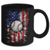 Patriotic Baseball 4th Of July Men USA American Flag Boys Mug 11oz Mug Black back 600x.jpg